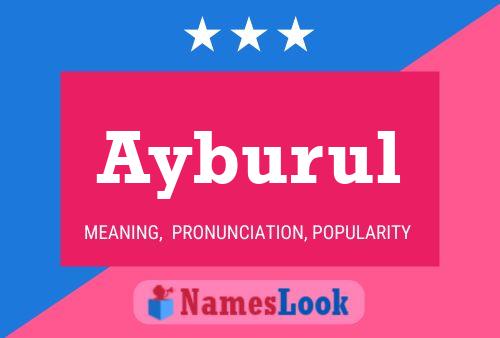 Ayburul Name Poster