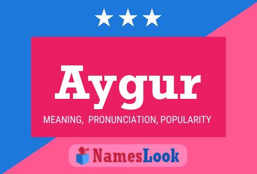 Aygur Name Poster