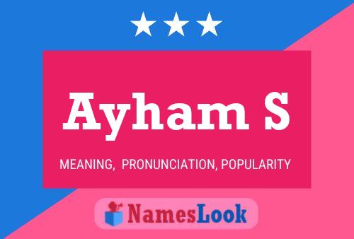 Ayham S Name Poster