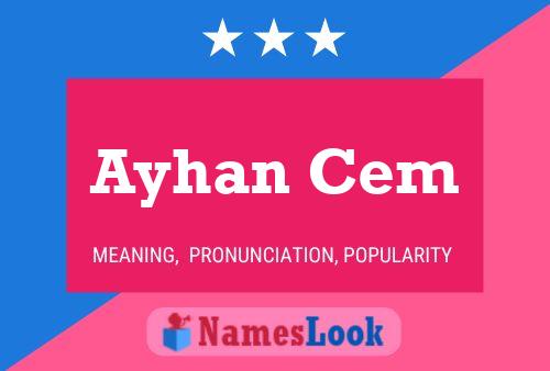 Ayhan Cem Name Poster