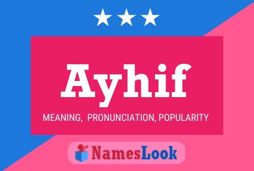 Ayhif Name Poster