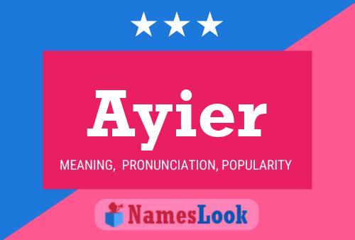 Ayier Name Poster