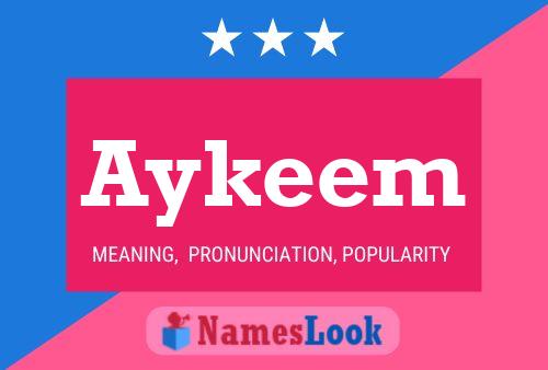 Aykeem Name Poster