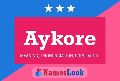 Aykore Name Poster