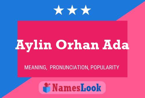 Aylin Orhan Ada Name Poster