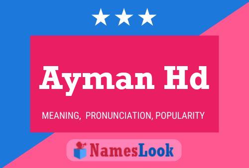 Ayman Hd Name Poster