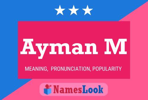 Ayman M Name Poster