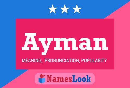 Ayman Name Poster