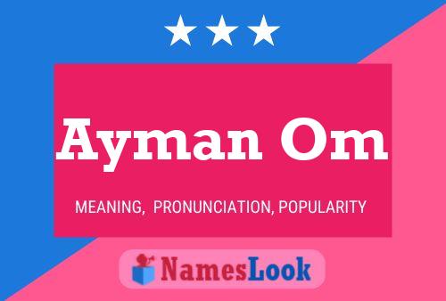 Ayman Om Name Poster