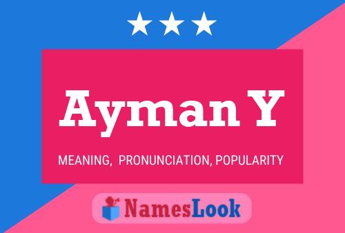 Ayman Y Name Poster