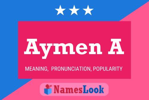 Aymen A Name Poster