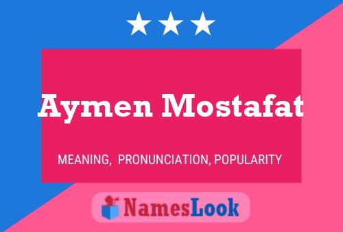 Aymen Mostafat Name Poster