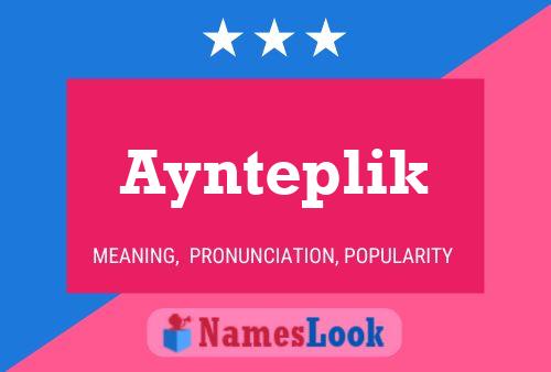 Aynteplik Name Poster