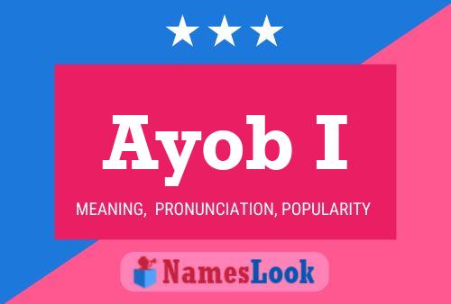 Ayob I Name Poster