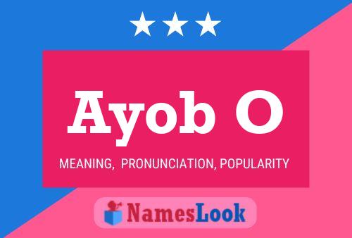 Ayob O Name Poster