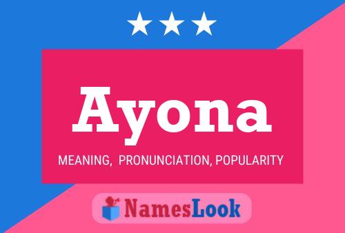 Ayona Name Poster