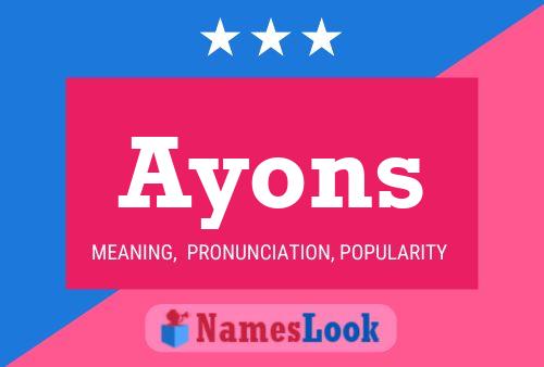 Ayons Name Poster