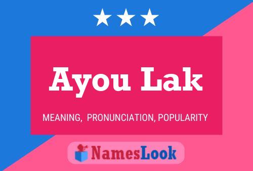 Ayou Lak Name Poster