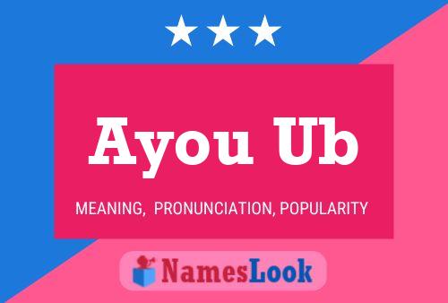 Ayou Ub Name Poster