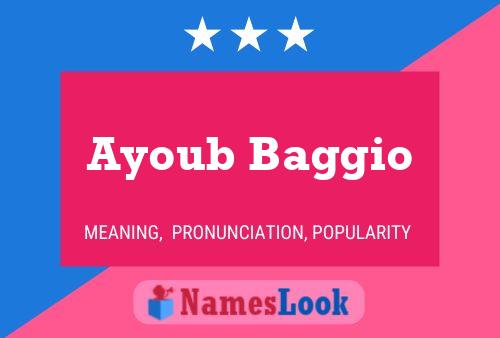 Ayoub Baggio Name Poster