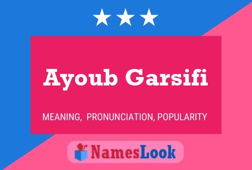 Ayoub Garsifi Name Poster