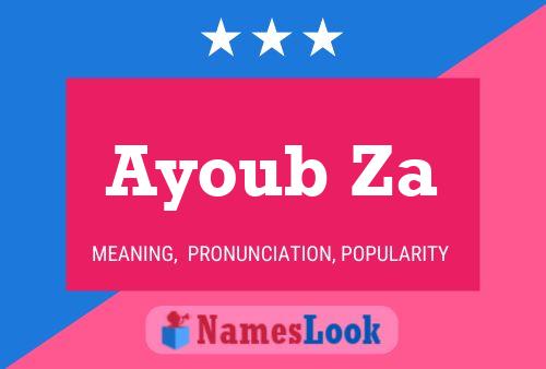 Ayoub Za Name Poster