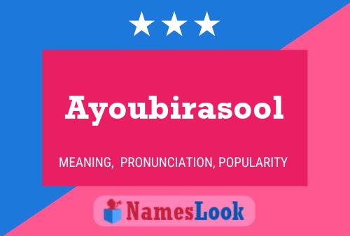 Ayoubirasool Name Poster