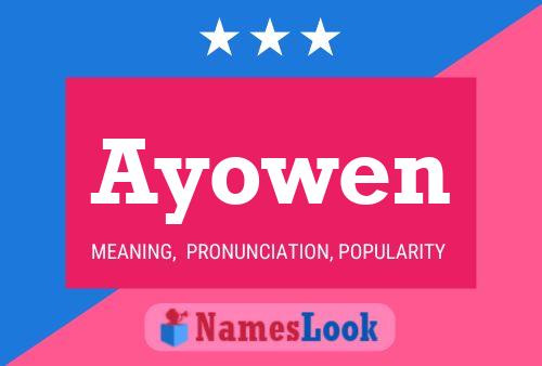 Ayowen Name Poster