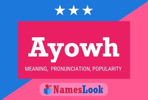 Ayowh Name Poster