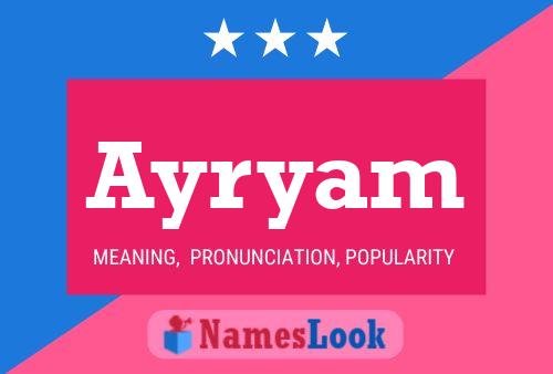 Ayryam Name Poster