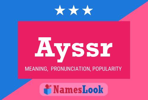 Ayssr Name Poster