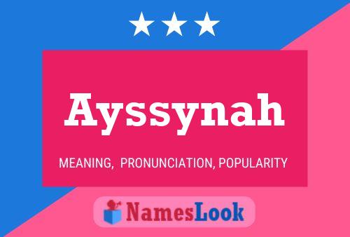 Ayssynah Name Poster