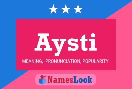 Aysti Name Poster