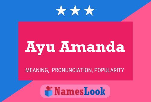 Ayu Amanda Name Poster