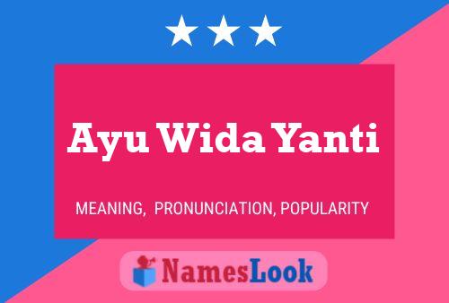 Ayu Wida Yanti Name Poster