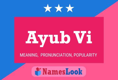 Ayub Vi Name Poster