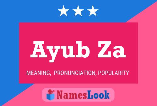 Ayub Za Name Poster