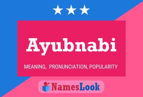 Ayubnabi Name Poster