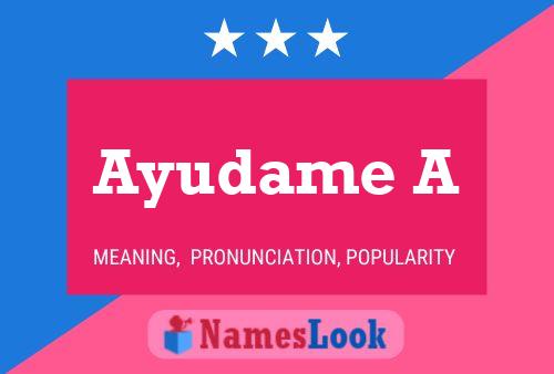 Ayudame A Name Poster