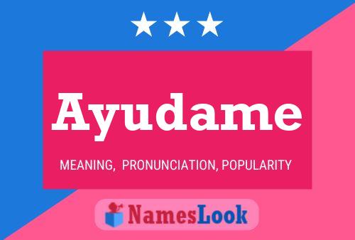 Ayudame Name Poster