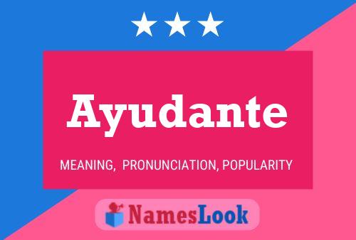 Ayudante Name Poster