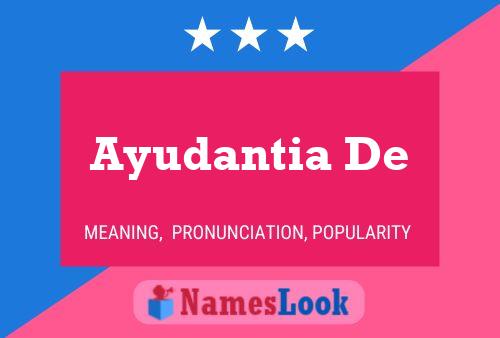 Ayudantia De Name Poster