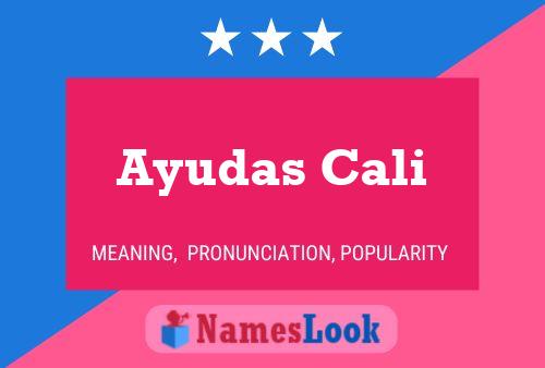 Ayudas Cali Name Poster