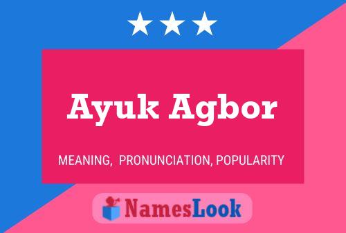 Ayuk Agbor Name Poster