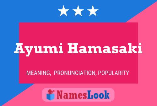 Ayumi Hamasaki Name Poster