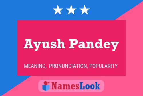 Ayush Pandey Name Poster