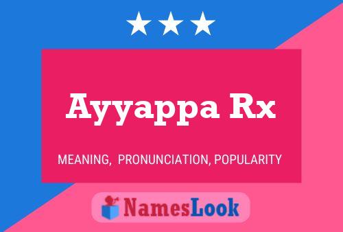 Ayyappa Rx Name Poster