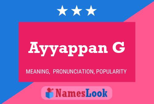 Ayyappan G Name Poster