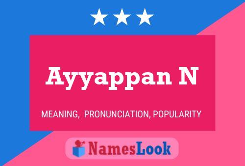 Ayyappan N Name Poster