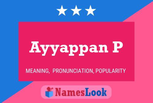 Ayyappan P Name Poster